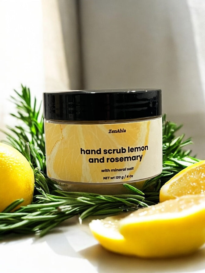 Lemon & Rosemary Hand Scrub