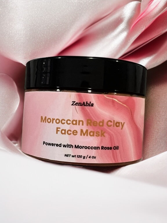 Moroccan Red clay face mask