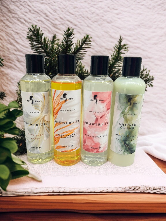 Organic shower gel