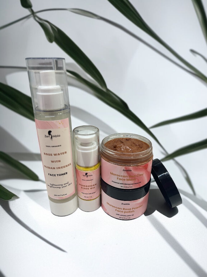Moroccan Rose Powder Face Polish with Prickly Pear Oil