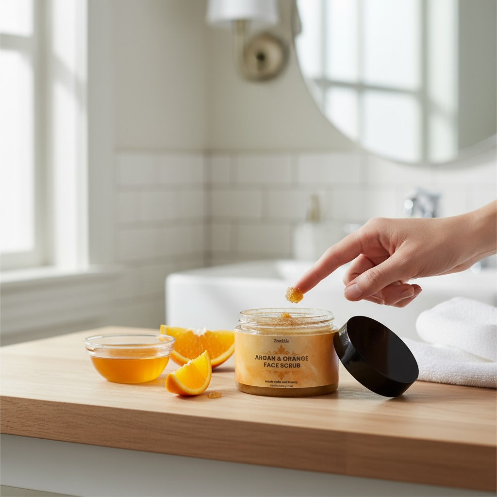 Sweet Face Scrub with Orange and Argan