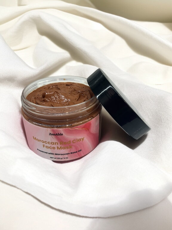 Moroccan Red clay face mask