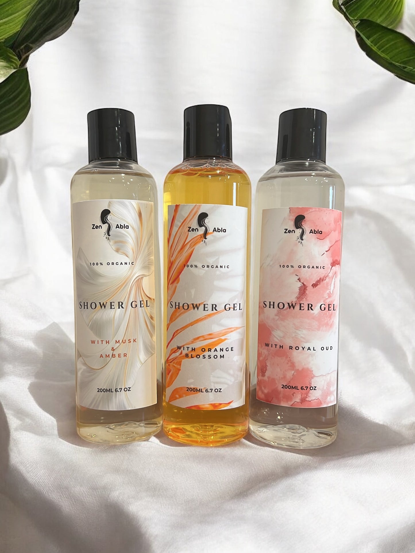 Organic shower gel