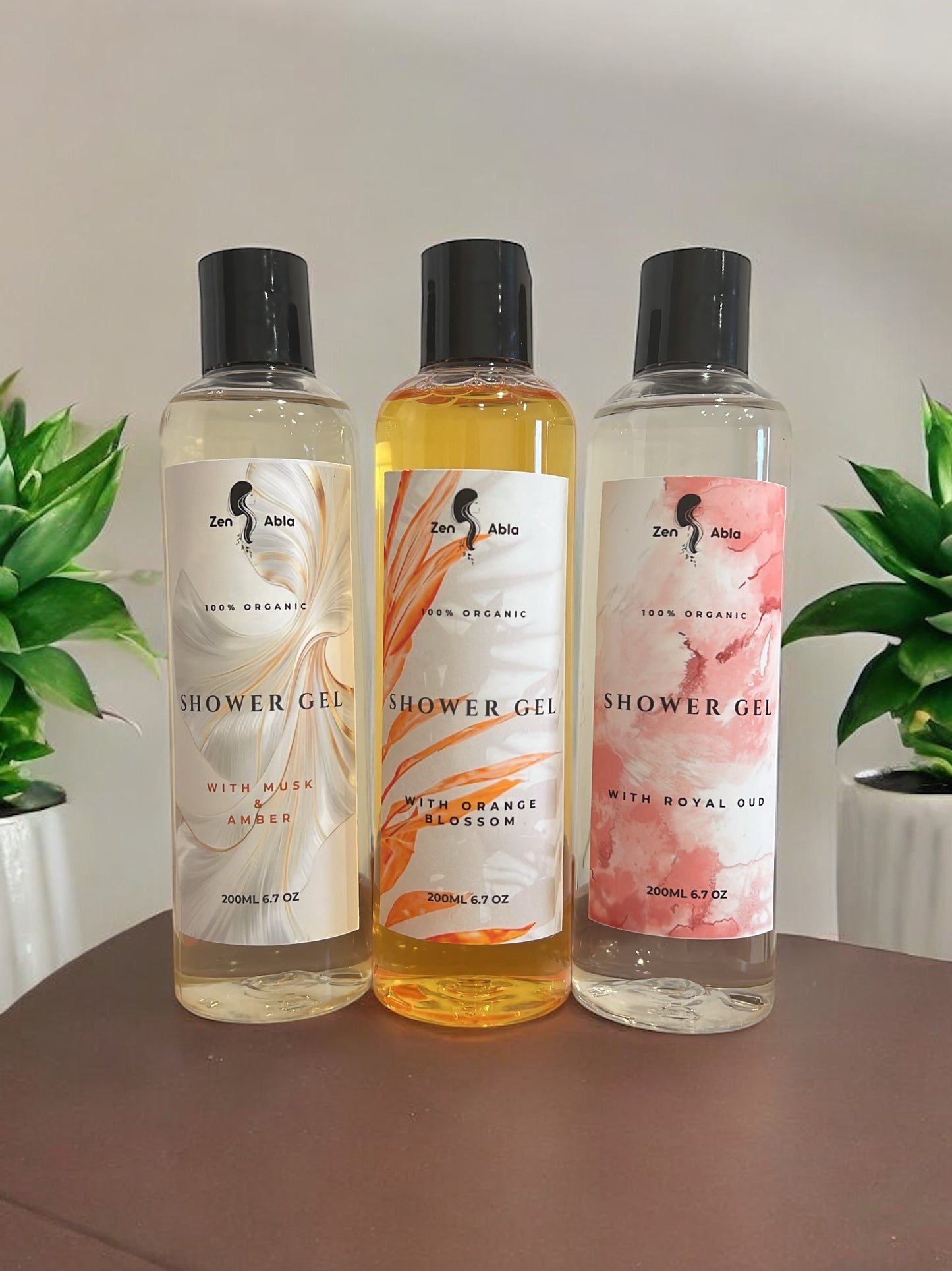 Organic shower gel