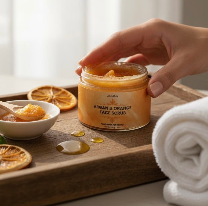 Sweet Face Scrub with Orange and Argan
