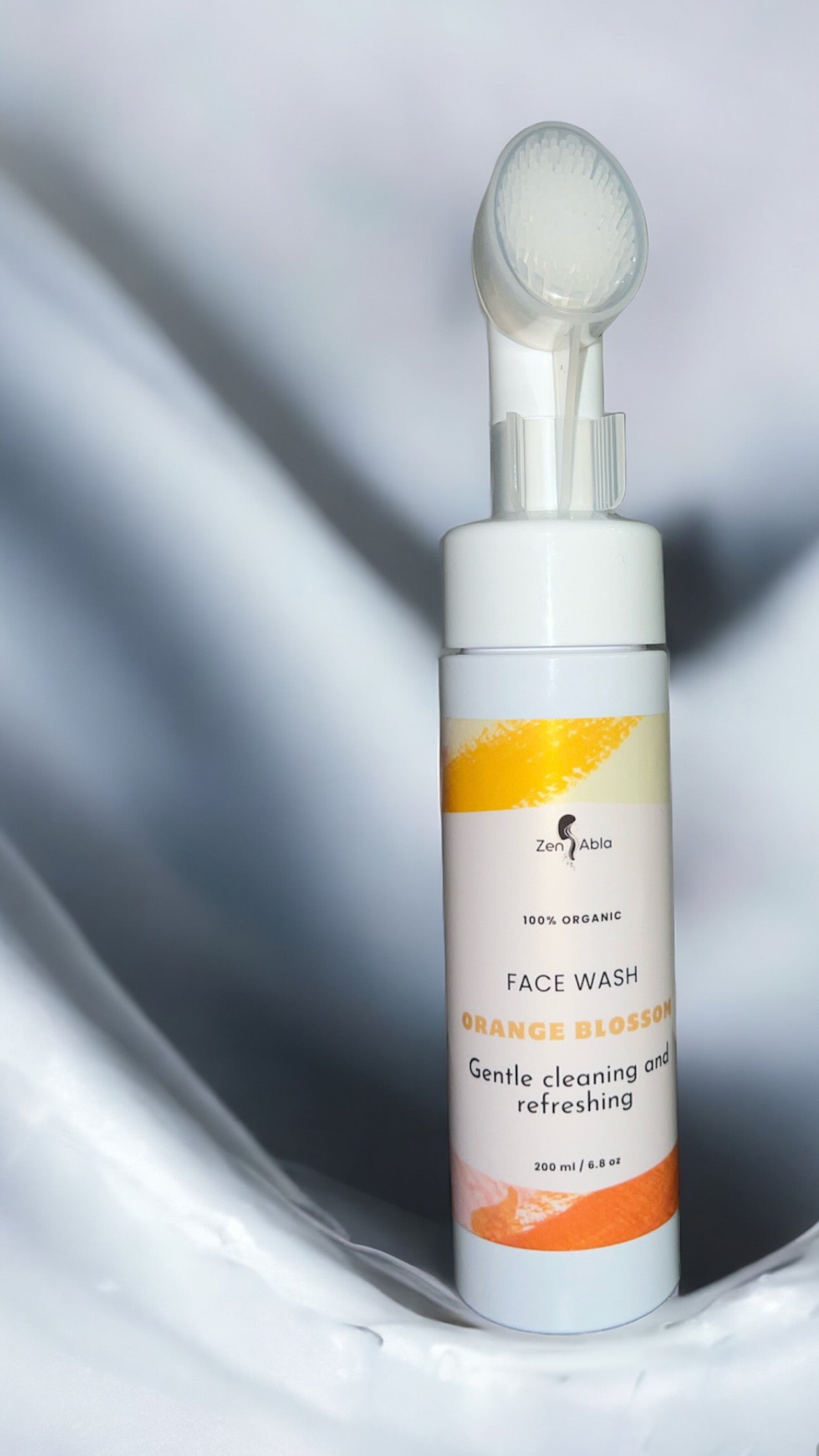 face wash with orange blossom