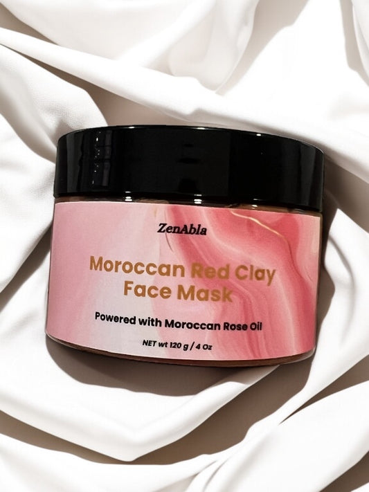 Moroccan Red clay face mask