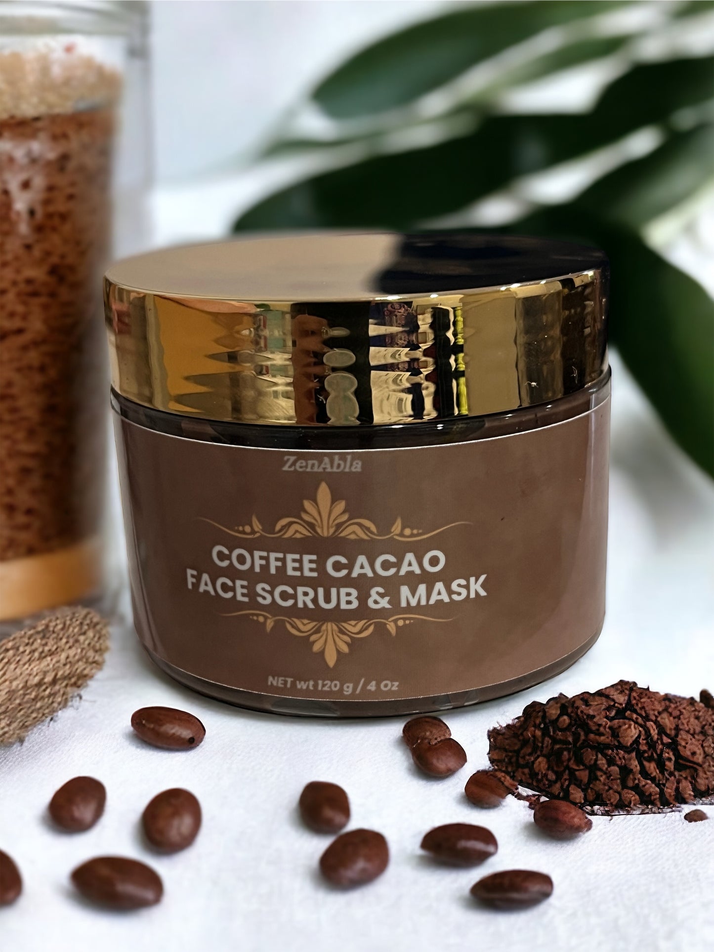 Face scrub & mask with coffee and cacao