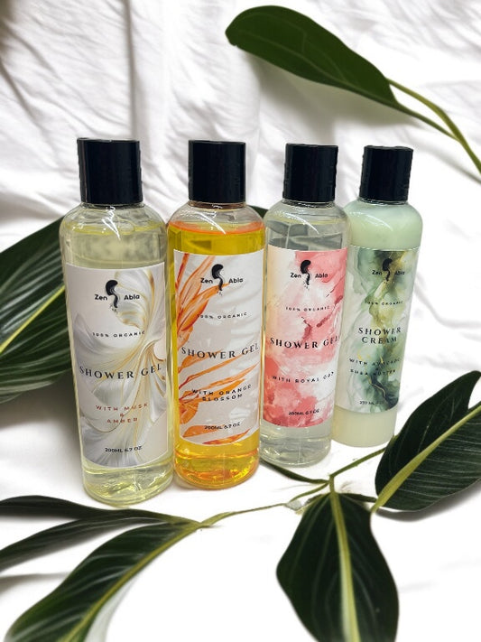 Organic shower gel